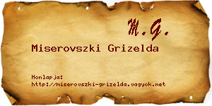 Miserovszki Grizelda névjegykártya